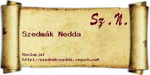 Szedmák Nedda névjegykártya